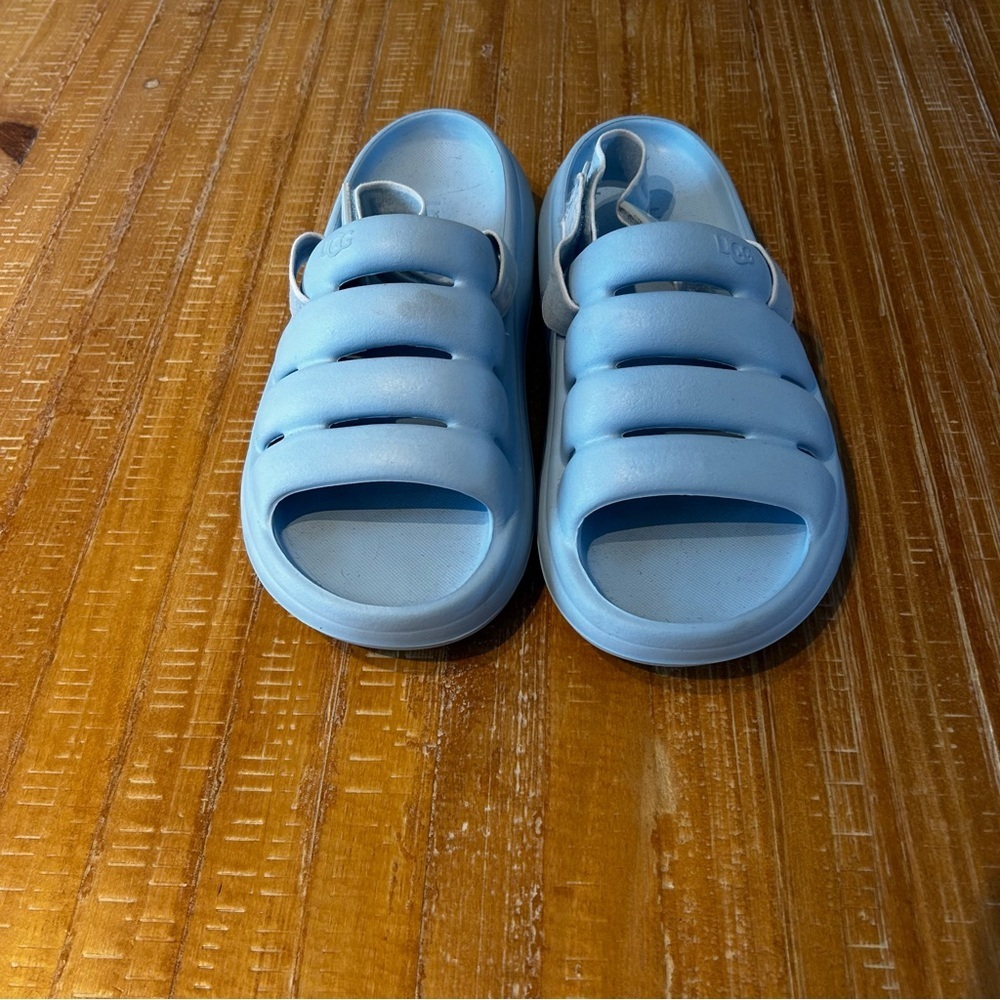 UGG Blue Strappy Sandals with Open-Toe Design NWOT